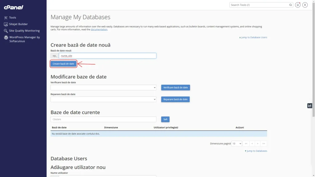 Create the Destination Database Create the Destination Database