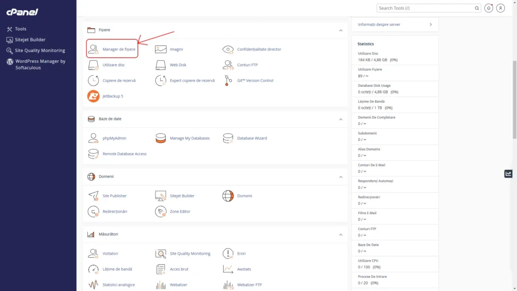 Open File Manager Open File Manager