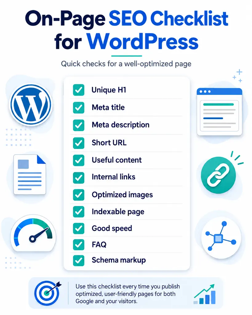 WordPress On-Page Checklist WordPress On-Page Checklist